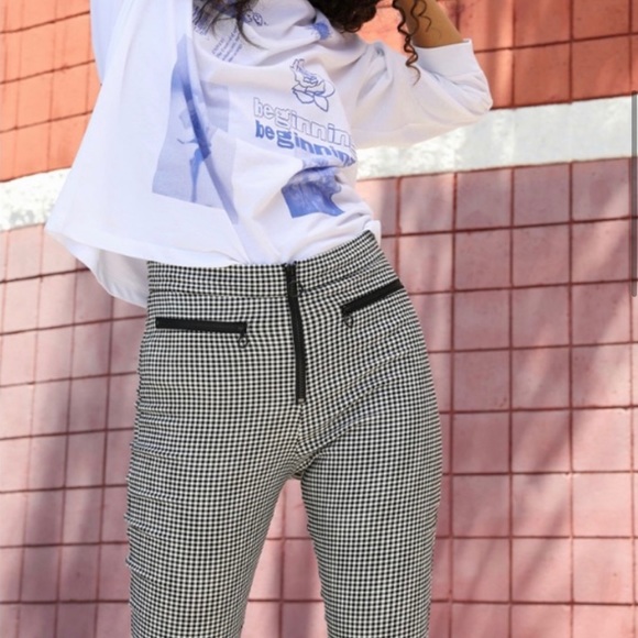 Urban Outfitters Susie gingham stretch crop pants - Picture 5 of 11